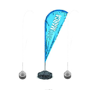 Wind Banner Personalizado Uso em Ambientes Externos