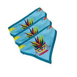 Bandana Temática de Carnaval Azul