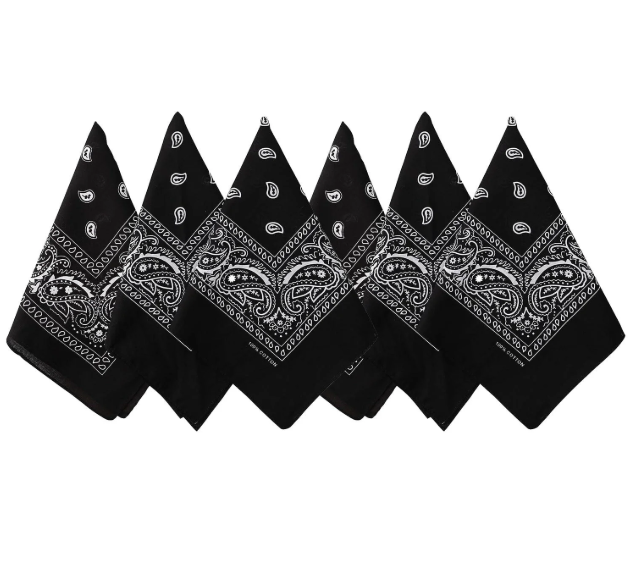 Bandana Clássica Paisley 100% Algodão